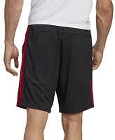 adidas Men's Train Essentials Classic-Fit Aeroready 3-Stripes 10" Training Shorts