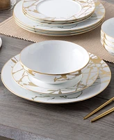 Noritake Raptures Gold 12 Piece Set, Service For 4 - White and Gold