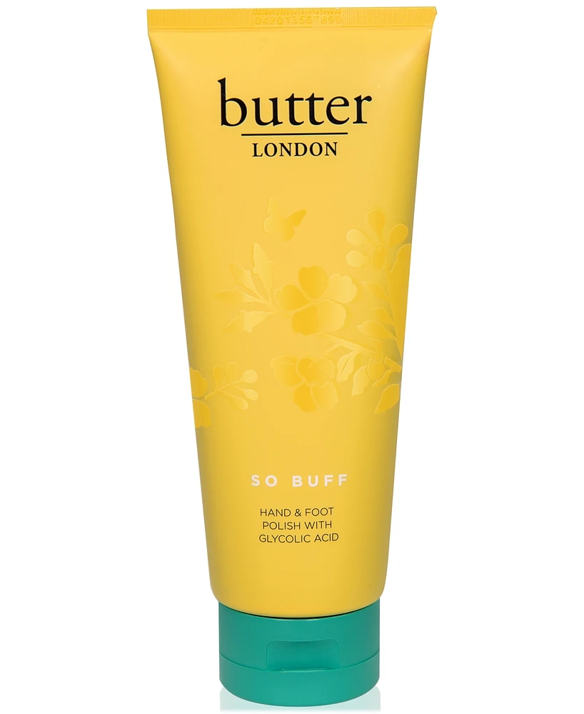 butter London Jumbo So Buff Hand & Foot Polish With Glycolic Acid, 7 oz.