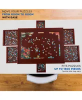 Jumbl 1500pc Puzzle Board w/Mat 27"x35" Wooden Jigsaw Puzzle Table