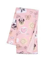 Lambs & Ivy Disney Baby Sweetheart Minnie Mouse Pink Soft Fleece Baby Blanket