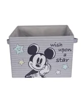 Lambs & Ivy Disney Mickey Mouse Gray Foldable Storage Basket/Container/Bin