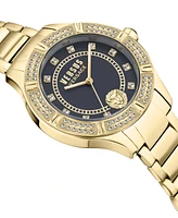 Versus Versace Women's Canton Road Gold Ion Plated Stainless Steel Bracelet Watch 36mm