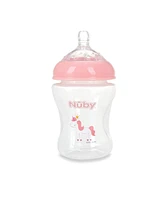 Nuby Baby Baby Bottles with Slow Flow Nipple, 3 Pack