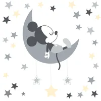 Lambs & Ivy Disney Baby Mickey Mouse Gray/Yellow Celestial Wall Decals by