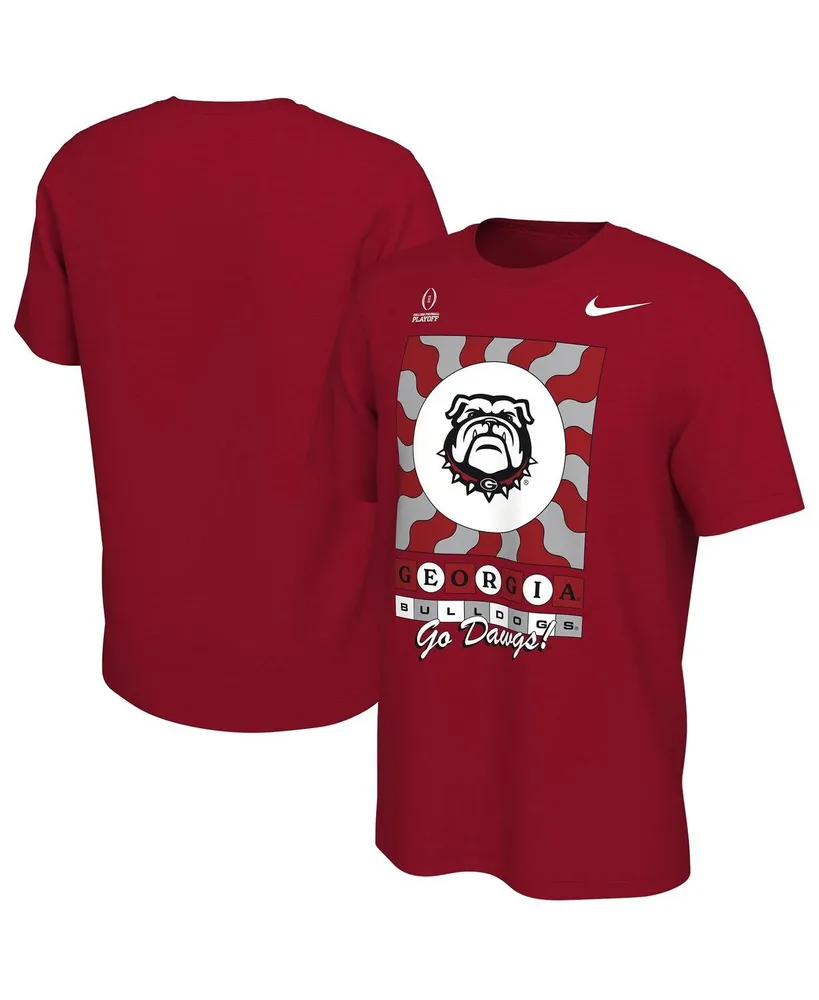 Men's Nike Red Georgia Bulldogs College Football Playoff 2022 Peach Bowl Media Night T-shirt
