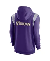 Men's Nike Purple, Black Minnesota Vikings Performance Sideline Lockup Full-Zip Hoodie