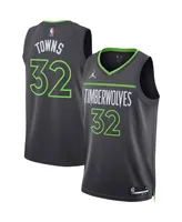 Men's Jordan Karl-Anthony Towns Charcoal Minnesota Timberwolves Statement Edition Swingman Jersey