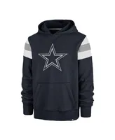 Men's '47 Brand Navy Dallas Cowboys Premier Nico Pullover Hoodie