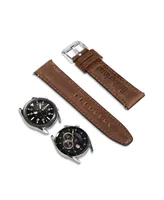 Timberland Unisex Barnesbrook Brown Genuine Leather Universal Smart Watch Strap 22mm