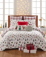 Levtex Meowy Christmas Reversible -Pc. Quilt Set