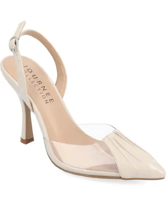 Journee Collection Women's Ivyann Lucite Stilettos