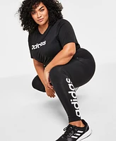 adidas Women's Linear-Logo Full Length Leggings, Xs-4X