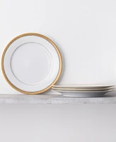 Noritake Crestwood Gold Set of 4 Dinner Plates, Service For 4