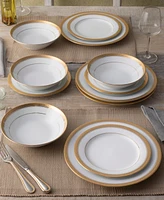 Noritake Crestwood Gold Set of 4 Dinner Plates, Service For 4