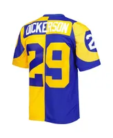 Men's Mitchell & Ness Eric Dickerson Royal, Gold Los Angeles Rams 1984 Split Legacy Replica Jersey