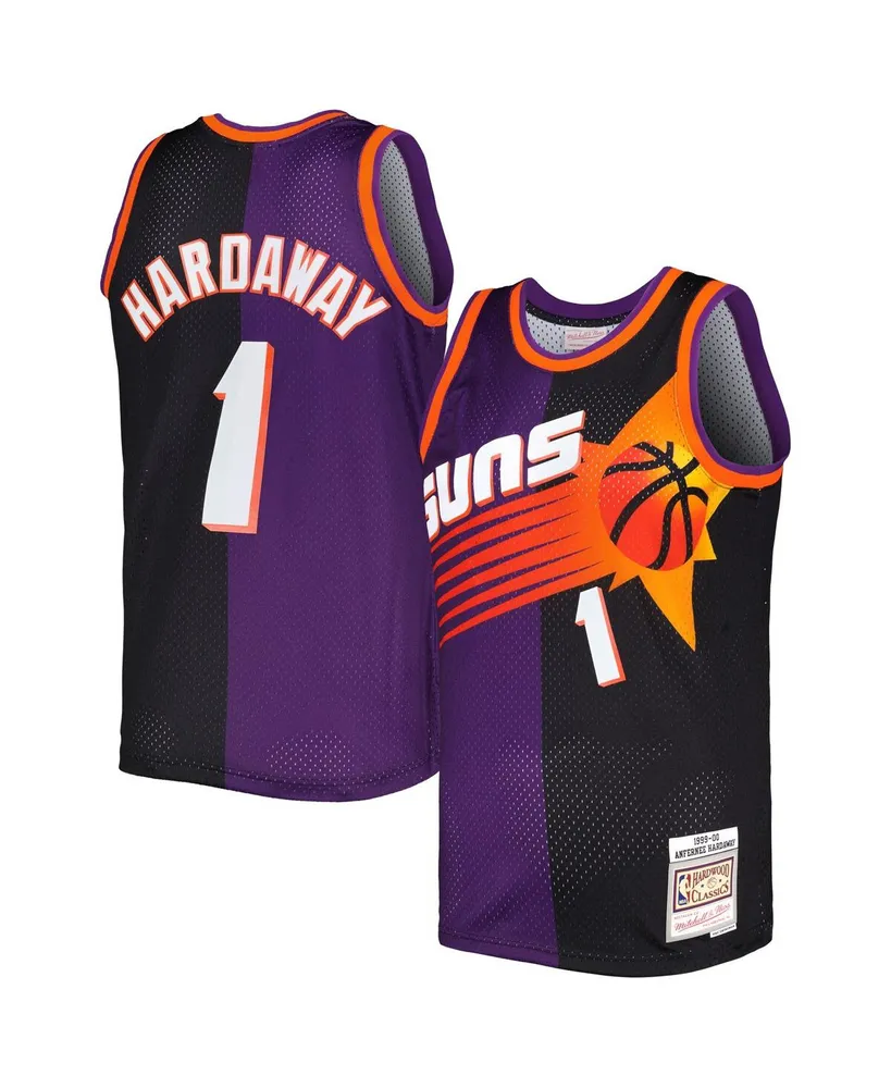 Men's Mitchell & Ness Penny Hardaway Purple, Black Phoenix Suns Hardwood Classics 1999-00 Split Swingman Jersey