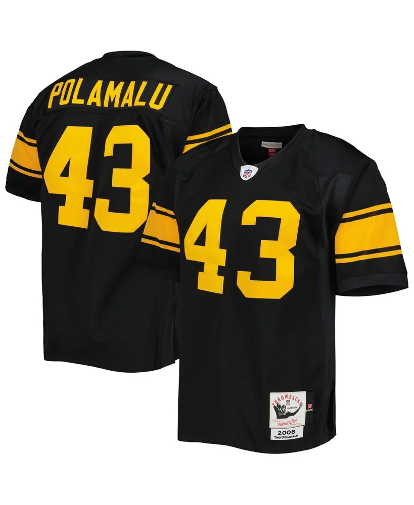 Women's Mitchell & Ness Troy Polamalu White Pittsburgh Steelers 2005 Legacy Replica Team Jersey