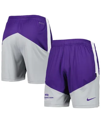 Men's Nike Purple, Gray Tcu Horned Frogs Performance Player Shorts