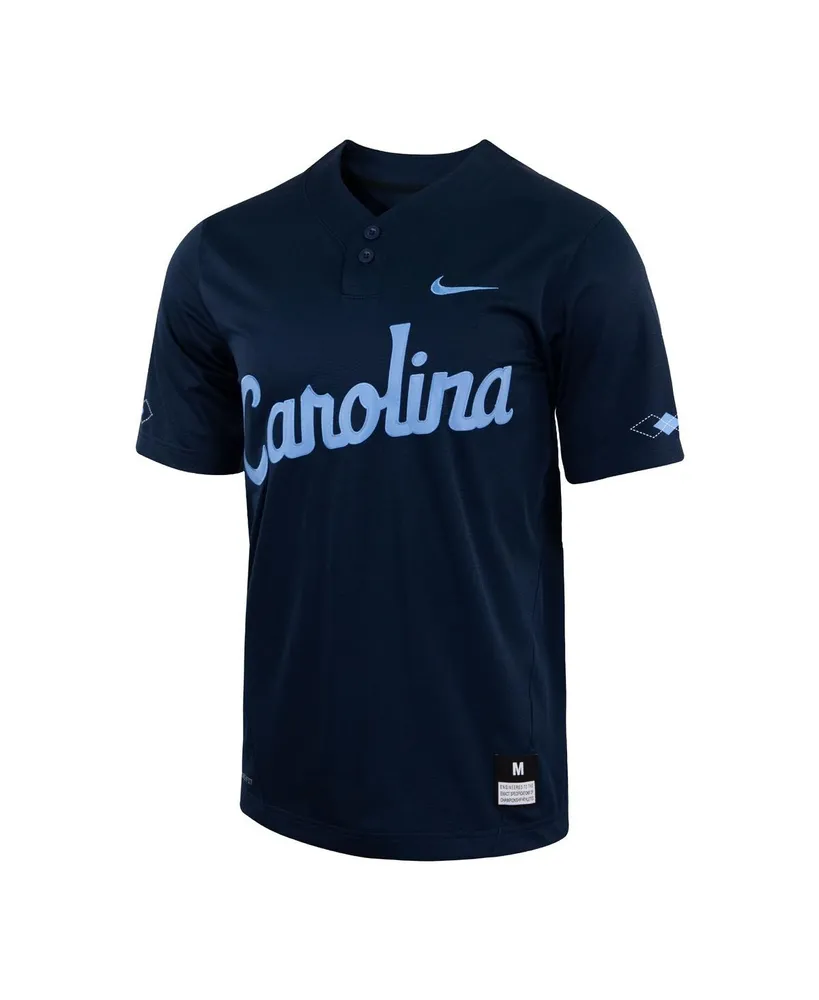 Men's Nike Navy North Carolina Tar Heels Two-Button Replica Baseball Jersey