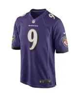 Men's Nike Justin Tucker Purple Baltimore Ravens Game Jersey