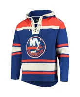 Men's '47 Brand Royal New York Islanders Superior Lacer Pullover Hoodie