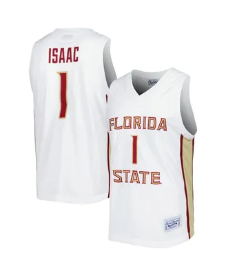 Men's Original Retro Brand Jonathan Isaac White Florida State Seminoles Alumni Commemorative Replica Basketball Jersey
