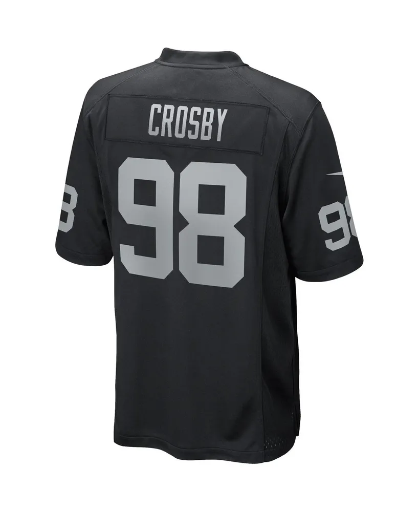 Men's Nike Maxx Crosby Black Las Vegas Raiders Game Jersey