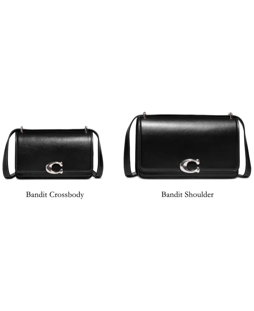 Coach Luxe Refined Calf Leather Bandit Shoulder Bag