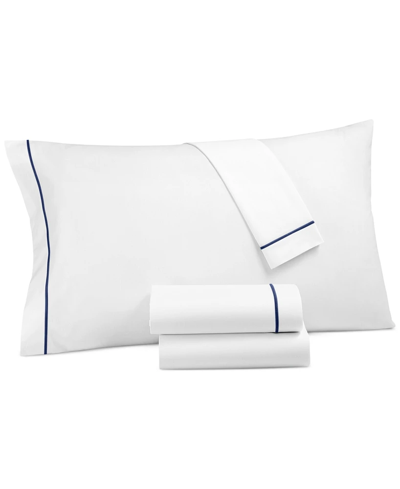 Hotel Collection Italian Percale Cotton 4-Pc. Sheet Set, Queen, Exclusively at Macy's