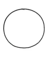 Men's Black Diamond 24" Statement Necklace (12 ct. t.w.) in Black Rhodium-Plated Sterling Silver