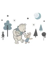 Lambs & Ivy Disney Baby Forever Pooh Blue/Beige Bear Wall Decals by