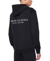 A|X Armani Exchange Men's Milano/New York Pullover Logo Hoodie