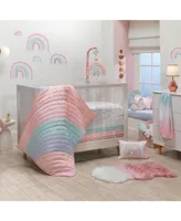 Lambs & Ivy Watercolor Pastel Rainbow Nursery/Kids Wall Decals - Pink/Mint
