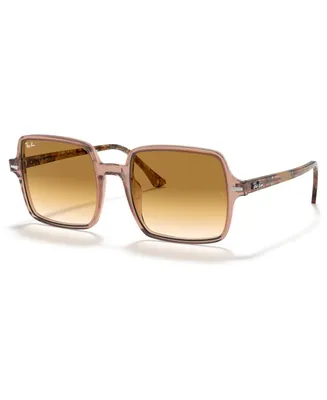 Ray-Ban Women's Sunglasses, RB1973 Square Ii - Trasparent Light Brown