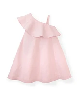 Hope & Henry Toddler Girls One Shoulder Flounce Dress