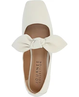 Journee Collection Women's Seralinn Bow Square Toe Flats