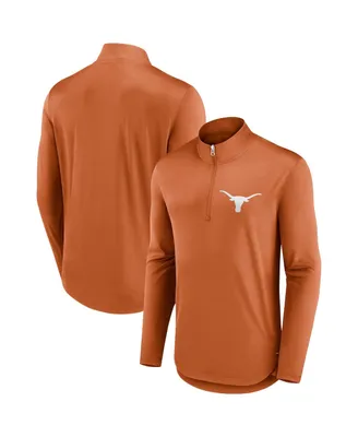 Men's Fanatics Texas Orange Longhorns Tough Minded Quarter-Zip Top