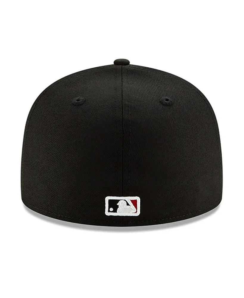 Men's New Era Black Arizona Diamondbacks 25th Anniversary 59FIFTY Fitted Hat