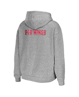 Women's Wear by Erin Andrews Heather Gray Detroit Red Wings Full-Zip Hoodie