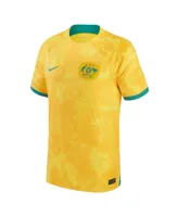 Men's Nike Yellow Australia National Team 2022/23 Home Replica Jersey