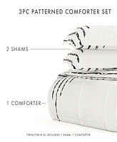 ienjoy Home Ultra Soft Diamond Stripe -Pc. Comforter Set