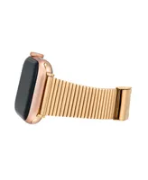 Anne Klein Women's Rose Gold-Tone Stainless Steel Bar Band designed for Apple Watch 42mm (Series 1-3 only) & 44/45/46/49mm (Ultra & Ultra 2)