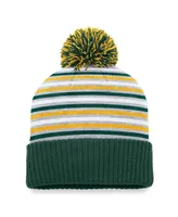 Men's Top of the World Green Ndsu Bison Dash Cuffed Knit Hat with Pom