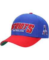 Big Boys and Girls Mitchell & Ness Royal, Red New England Patriots Shredder Adjustable Hat