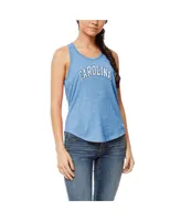 Women's League Collegiate Wear Carolina Blue North Tar Heels Two-Hit Intramural Tri-Blend Scoop Neck Racerback Tank Top