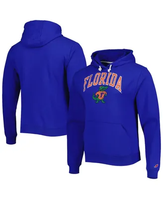 Men's League Collegiate Wear Royal Florida Gators 1965 Arch Essential Fleece Pullover Hoodie