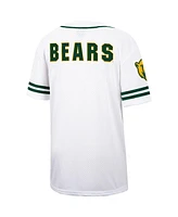Men's Colosseum White, Green Baylor Bears Free Spirited Baseball Jersey