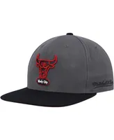 Men's Mitchell & Ness Gray Chicago Bulls Hardwood Classics Born Bred Fitted Hat