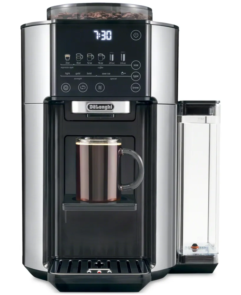 Delonghi - Dinamica Iced Coffee + Adjustable Manual Milk Frother